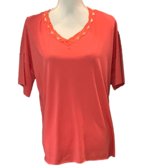 🔥🔥SALE🔥🔥Salmon Short Sleeve Soft T-Shirt NWOT - Picture 1 of 4